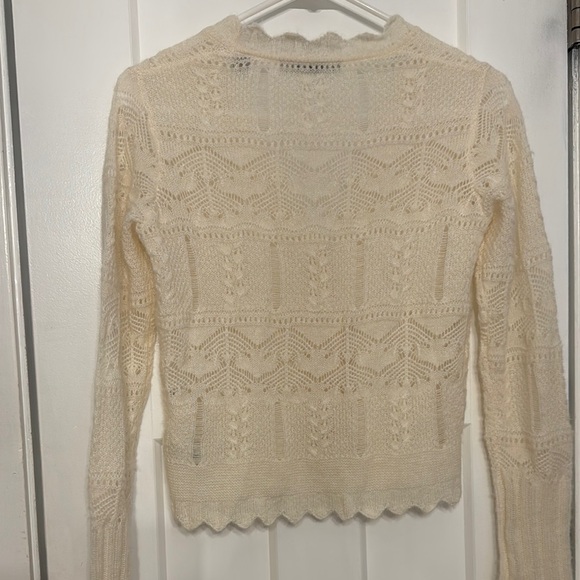 All Saints Cream Cardigan Sweater - Picture 7 of 9
